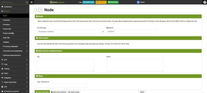kaufland tutorial node installation