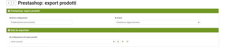 export prodotti prestashop