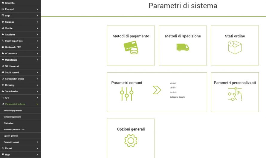 parametri di sistema