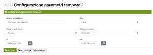 config temporal parameter