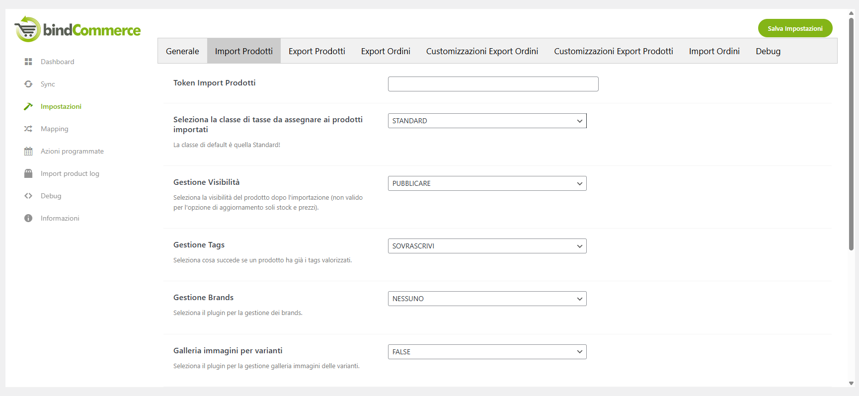 export prodotti woocommerce