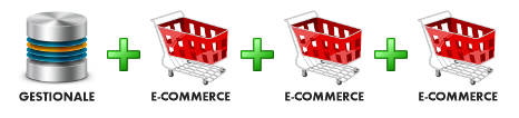 3 siti eCommerce ed un gestionale