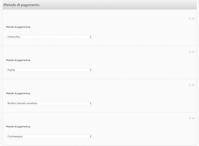 Condizioni di pagamento eBay