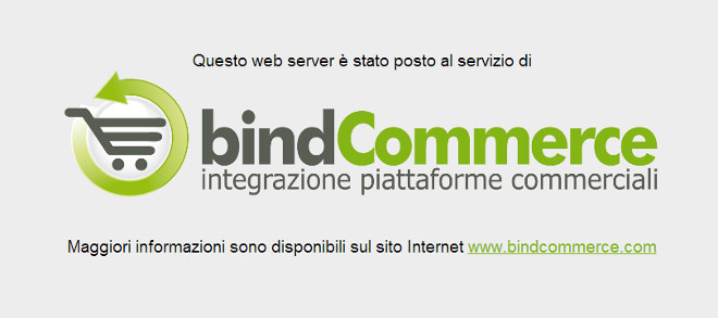 web server bindcommerce per foto e gallery