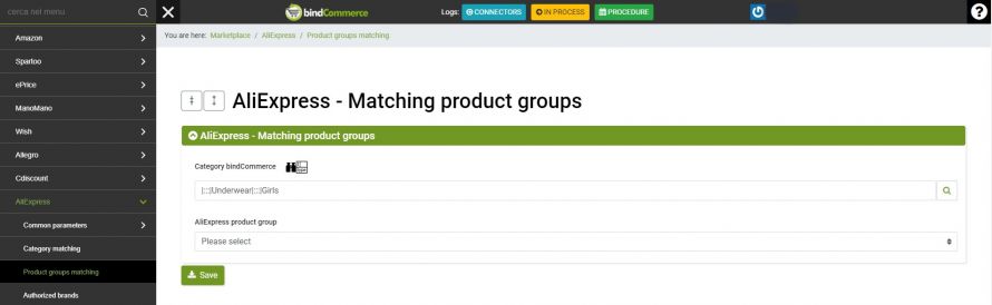 aliexpress matching product group