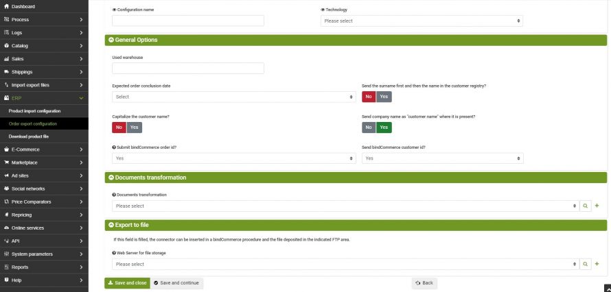 thumb api export orders