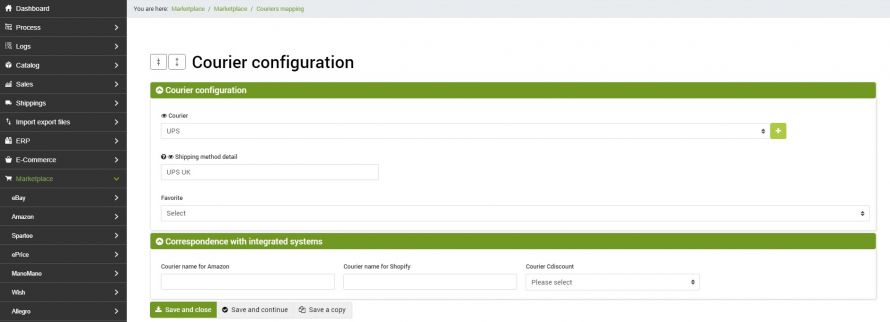 thumb cdiscount courier configuration