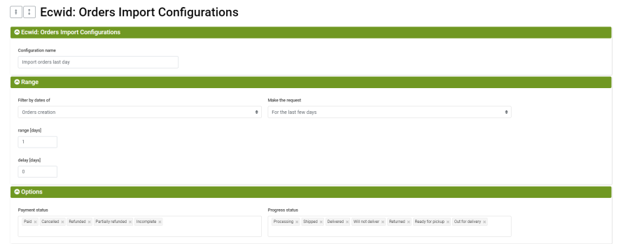 thumb orders import config