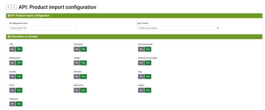 thumb product import configuration ecwid