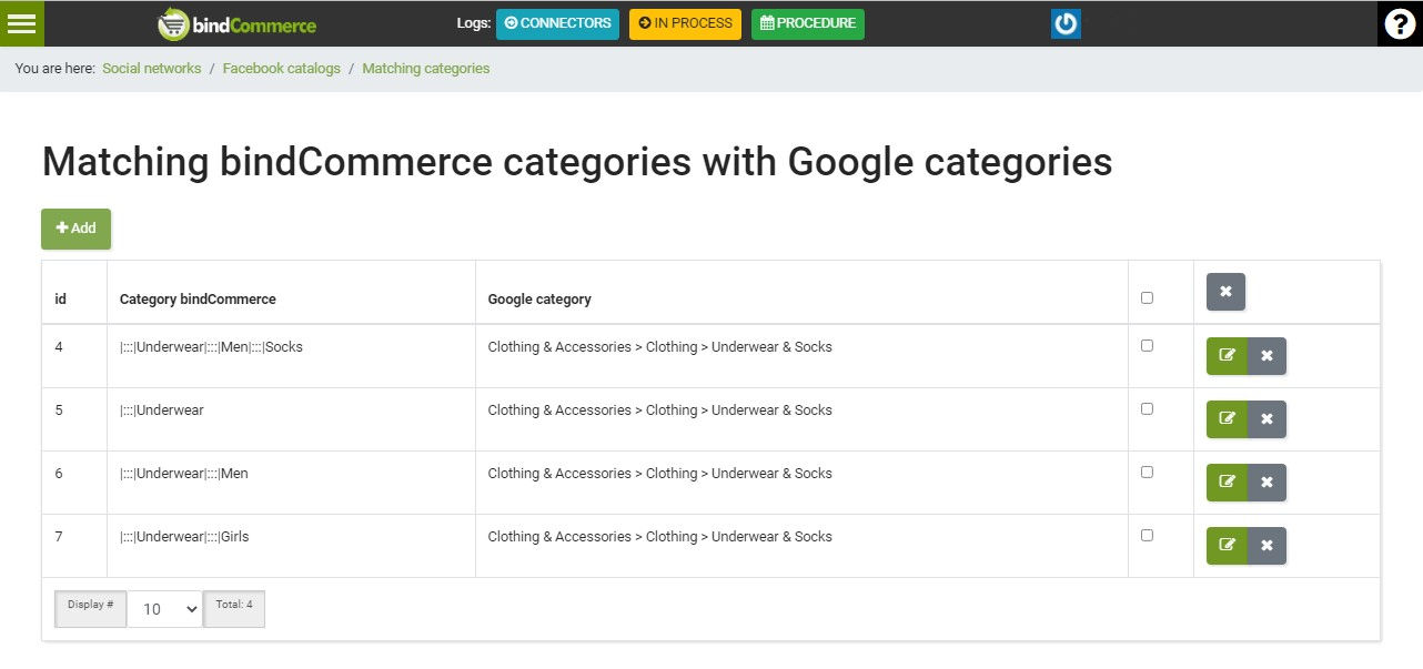 Facebook Catalogue integration